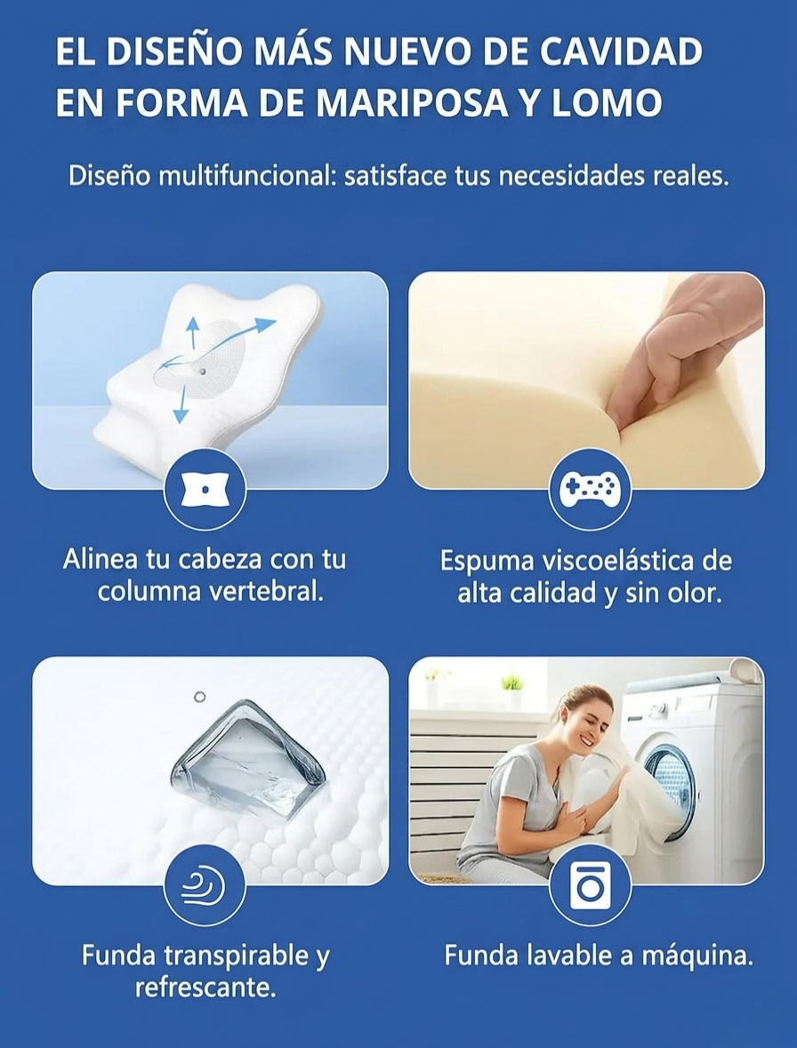 CuidadoCervical® Almohada ergonómica